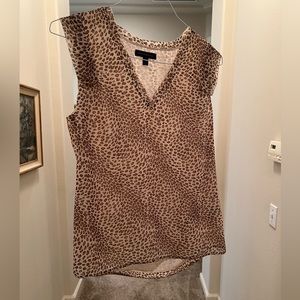Banana Republic animal print blouse